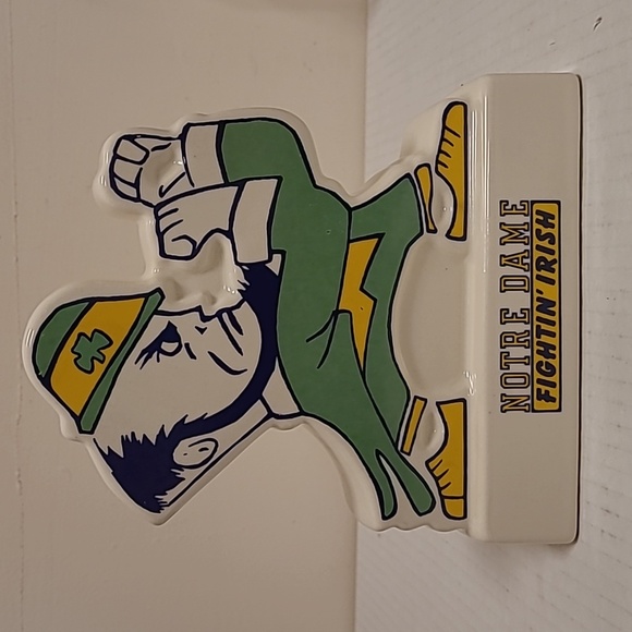 Vintage 1960's Notre Dame  Fighting Irish Leprechaun Mascot Bank - Picture 5 of 16